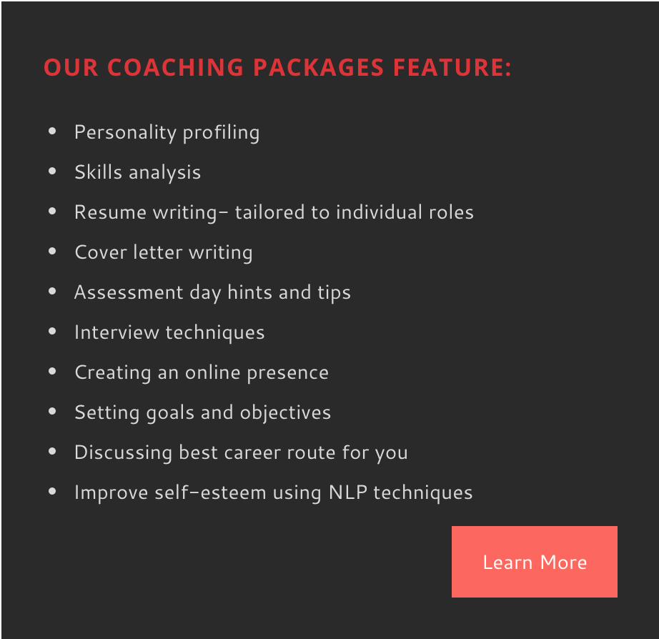 Our Coaching Packages Feature list